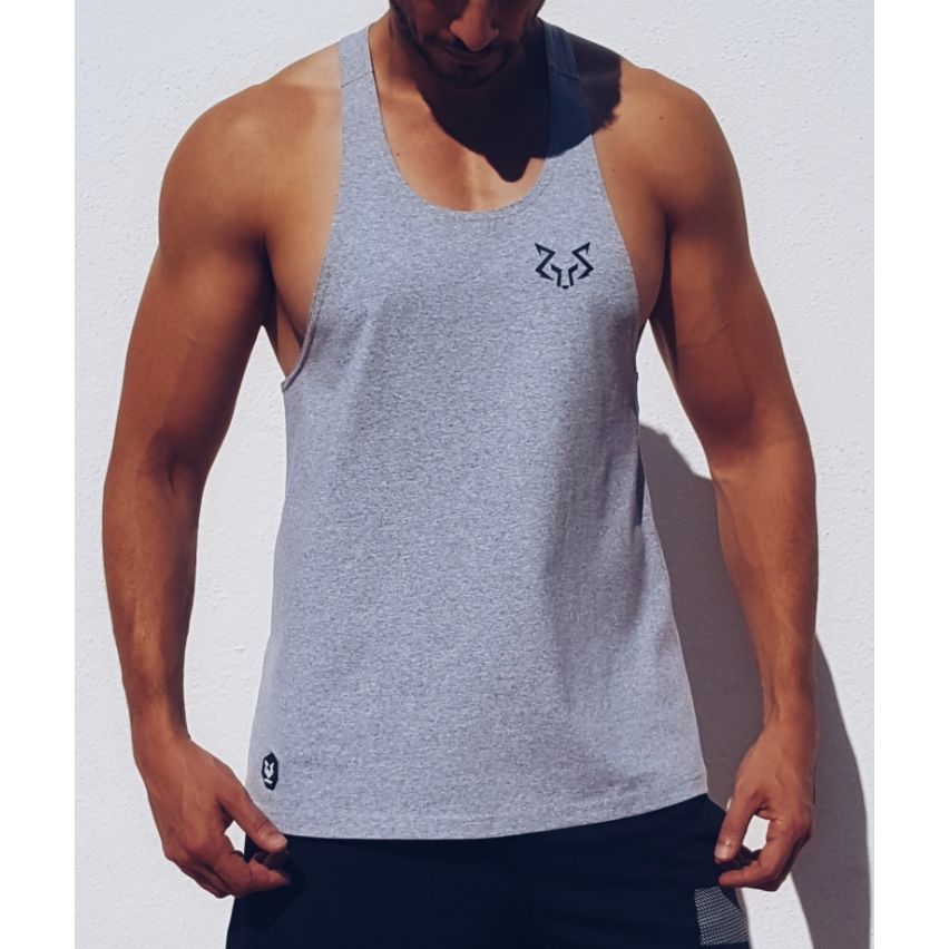 Racerback Herren Schlichte Graue Tanktop