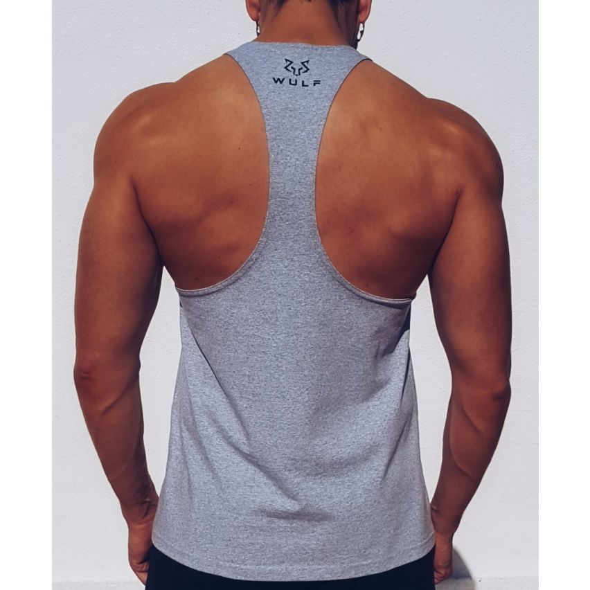 Racerback Herren Schlichte Graue Tanktop