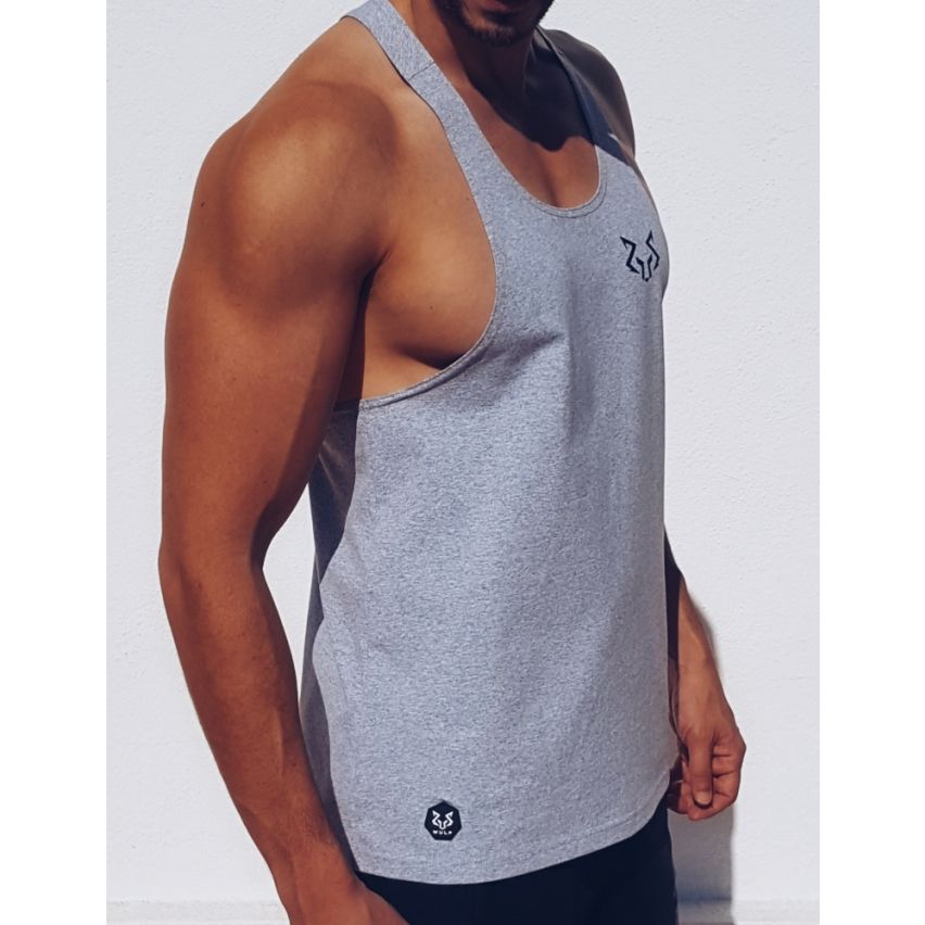 Racerback Herren Schlichte Graue Tanktop