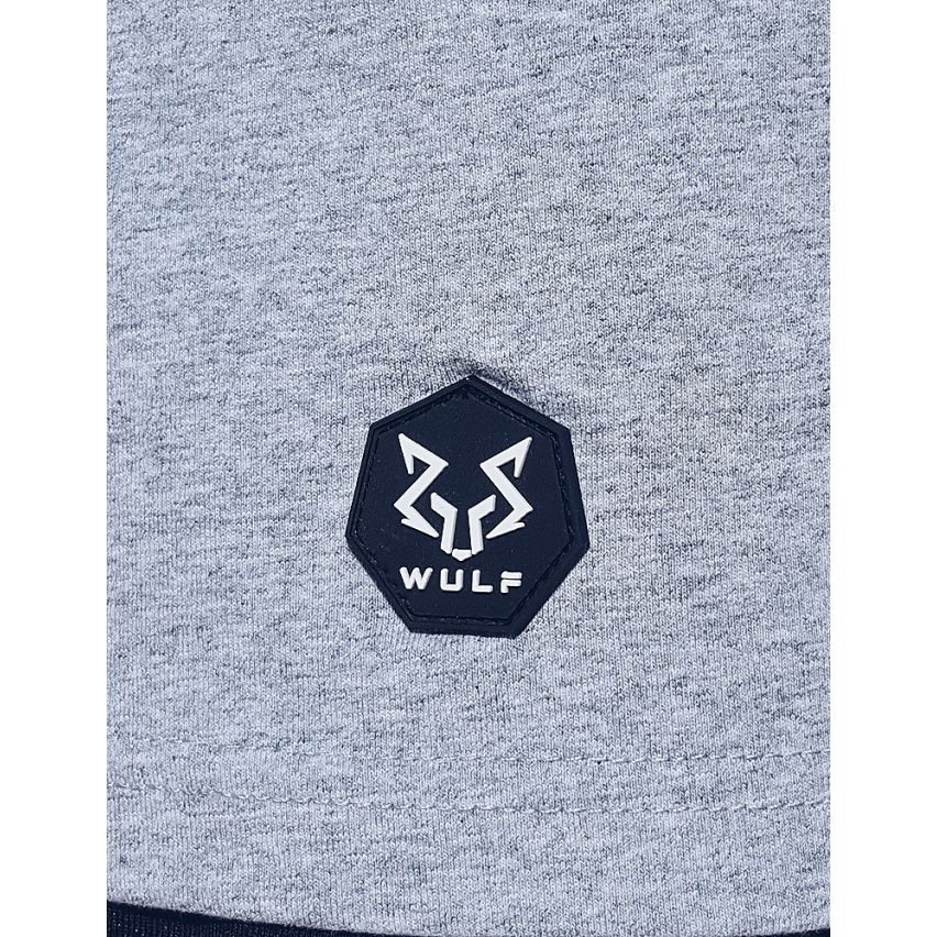 Standard Cut Herre Wolf 1 Print Grå Træningstoppe