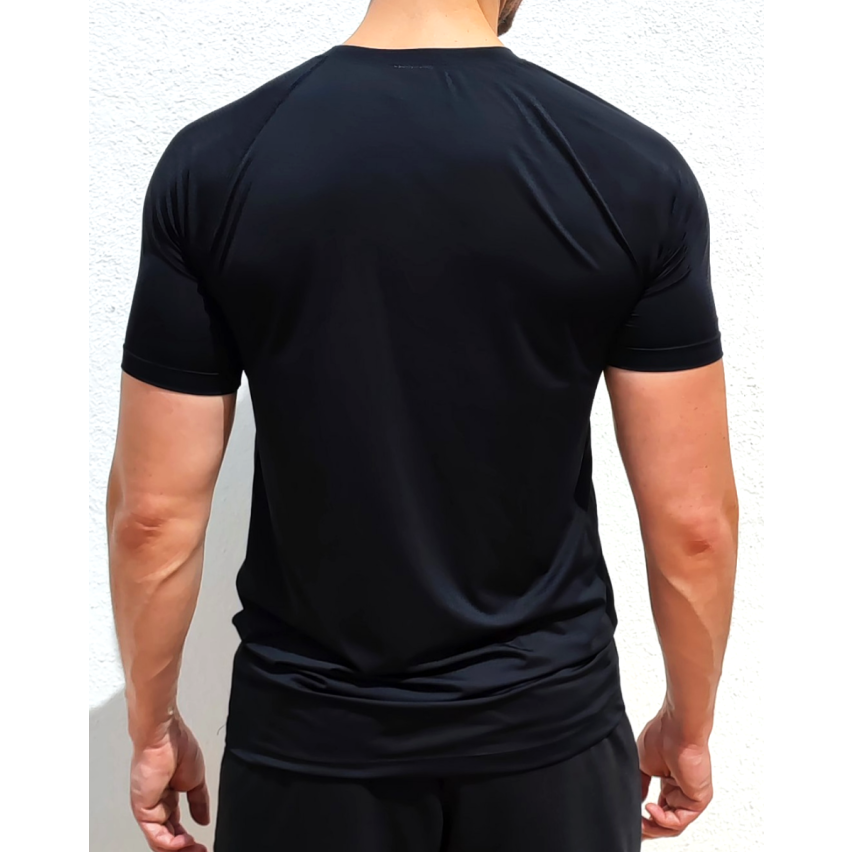 Luftstrøm Åndbar Sømløs T-Shirt I Sort