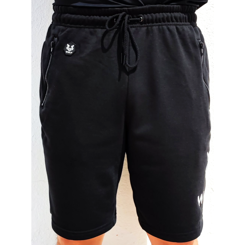 Black Shorts With Zips On All Pockets
