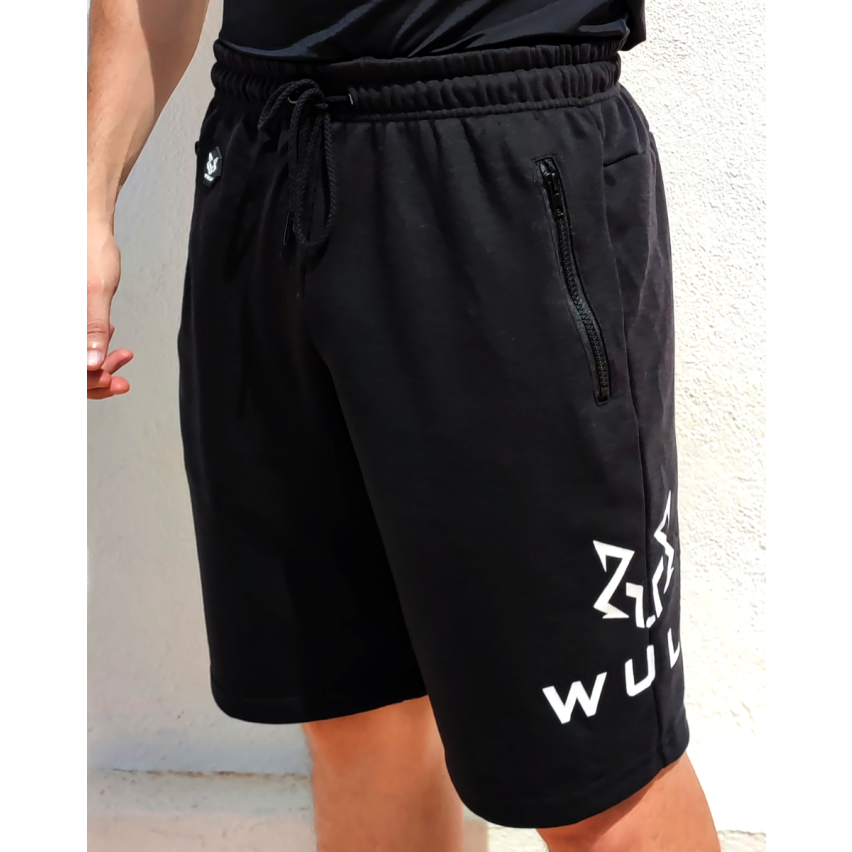 Black Shorts With Zips On All Pockets