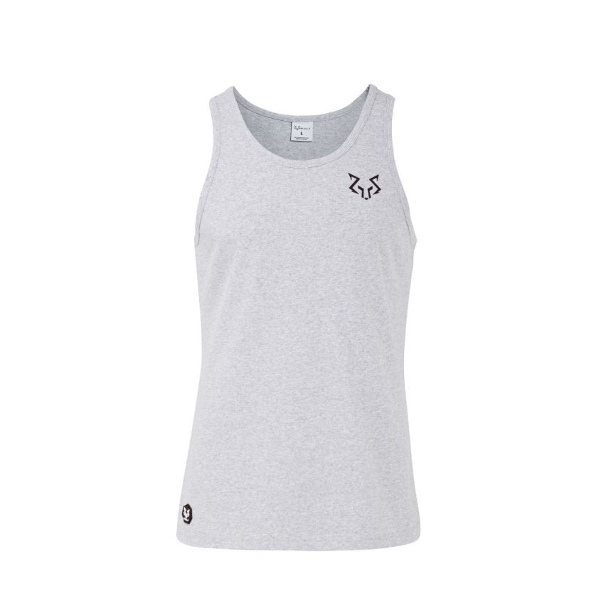 Einfarbige Graue Herren Tanktop Im Standardschnitt
